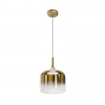 Spirito - Gold LED Pendant with Ombre Gold Glass Spirito - Gold LED Pendant with Ombre Gold Glass