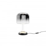 Spirito - Black LED Table Lamp with Ombre Smoked Glass ∅ 18 cm