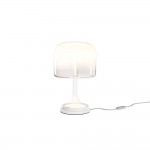 Spirito - White LED Table Lamp with Ombre White Glass ∅ 18 cm