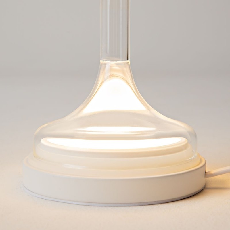 Maytoni-MOD286TL-L8W3K - Spirito - White LED Table Lamp with Ombre White Glass ∅ 18 cm
