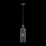 Antic - Gold Pendant with Ribbed Mirrored Glass Antic - Gold Pendant with Ribbed Mirrored Glass