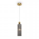 Antic - Gold Pendant with Ribbed Mirrored Glass Antic - Gold Pendant with Ribbed Mirrored Glass