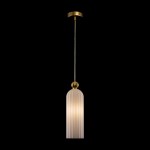 Antic - Gold Pendant with Ribbed Frosted Glass Antic - Gold Pendant with Ribbed Frosted Glass