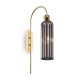 Maytoni-MOD302WL-01GR - Antic - Smoky Ribbed Glass & Gold Wall Lamp