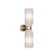 Maytoni-MOD302WL-02W - Antic - Gold Wall Lamp with Frosted Ribbed Glass Shades