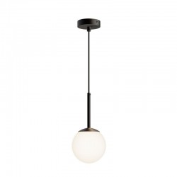 Basic Form - Black Pendant with White Glass Ø15 Basic Form - Black Pendant with White Glass Ø15