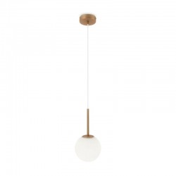Basic Form - Matt Gold Pendant with White Glass Ø15 Basic Form - Matt Gold Pendant with White Glass Ø15