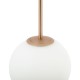 Maytoni-MOD321PL-01G3 - Basic Form - Matt Gold Pendant with White Glass Ø20