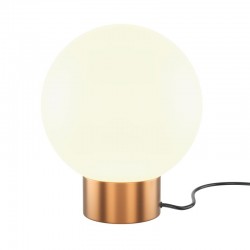 Basic Form - Matt Gold Table Lamp with White Glass Basic Form - Matt Gold Table Lamp with White Glass