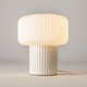 Maytoni-MOD404TL-01BG - Omaggio - Beige Table Lamp with White Ribbed Glass