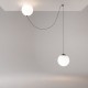 Maytoni-MOD427PL-L20B3K1 - Twins - Black 2 Light LED Pendant with White Glass