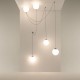 Maytoni-MOD427PL-L20B3K1 - Twins - Black 2 Light LED Pendant with White Glass