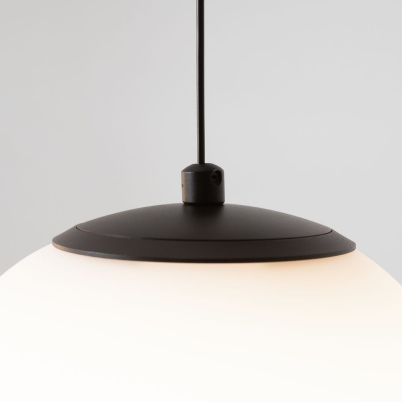 Maytoni-MOD427PL-L30B3K1 - Twins - Black 3 Light LED Pendant with White Glass