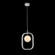 Ceiling Lights - Avola - Globe White with Silver Single Pendant Maytoni-MOD431-PL-01-WS - Avola - Globe White with Silver Single Pendant