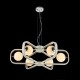 Ceiling Lights - Avola - Globe White with Silver 6 Light Pendant Maytoni-MOD431-PL-06-WS - Avola - Globe White with Silver 6 Light Pendant