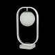 Table & Floor Lamp - Avola - Globe White with Silver Table Lamp Maytoni-MOD431-TL-01-WS - Avola - Globe White with Silver Table Lamp