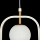 Ceiling Lights - Avola - Globe White with Gold Single Pendant Maytoni-MOD431-PL-01-WG - Avola - Globe White with Gold Single Pendant