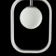 Ceiling Lights - Avola - Globe White with Silver Single Pendant Maytoni-MOD431-PL-01-WS - Avola - Globe White with Silver Single Pendant