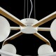 Ceiling Lights - Avola - Globe White with Gold 6 Light Pendant Maytoni-MOD431-PL-06-WG - Avola - Globe White with Gold 6 Light Pendant