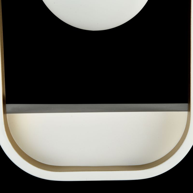 Wall Lights - Avola - Globe White with Gold Wall Lamp Maytoni-MOD431-WL-01-WG - Avola - Globe White with Gold Wall Lamp