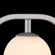 Wall Lights - Avola - Globe White with Silver Wall Lamp Maytoni-MOD431-WL-01-WS - Avola - Globe White with Silver Wall Lamp