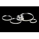 Ceiling Lights - Olympia - Small Modern Rings LED Module Semi-Flush- Chrome Maytoni-MOD448-44-N - Olympia - Small Modern Rings LED Module Semi-Flush- Chrome