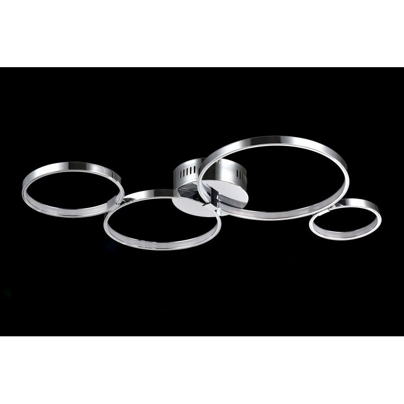 Ceiling Lights - Olympia - Small Modern Rings LED Module Semi-Flush- Chrome Maytoni-MOD448-44-N - Olympia - Small Modern Rings LED Module Semi-Flush- Chrome