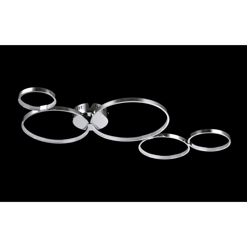 Ceiling Lights - Olympia - Big Modern Rings LED Module Semi-Flush- Chrome Maytoni-MOD448-55-N - Olympia - Big Modern Rings LED Module Semi-Flush- Chrome