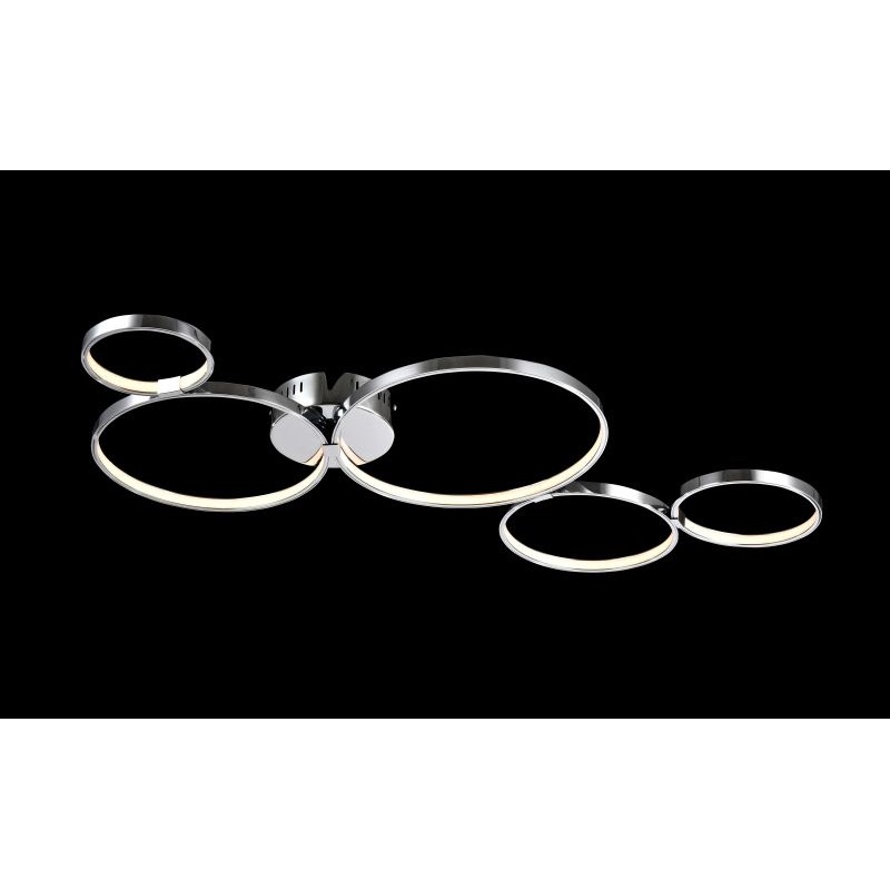 Ceiling Lights - Olympia - Big Modern Rings LED Module Semi-Flush- Chrome Maytoni-MOD448-55-N - Olympia - Big Modern Rings LED Module Semi-Flush- Chrome