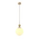 Maytoni-MOD453PL-01BG - Tavo - Beige Pendant with White Ribbed Glass