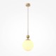 Maytoni-MOD453PL-01BG - Tavo - Beige Pendant with White Ribbed Glass