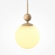 Maytoni-MOD453PL-01BG - Tavo - Beige Pendant with White Ribbed Glass