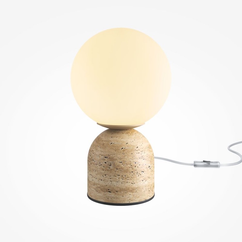Maytoni-MOD453TL-01BG - Tavo - Beige Table Lamp with White Shade