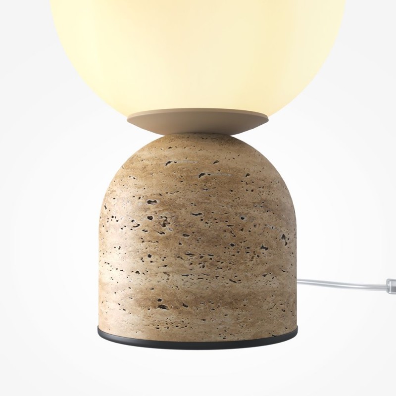 Maytoni-MOD453TL-01BG - Tavo - Beige Table Lamp with White Shade