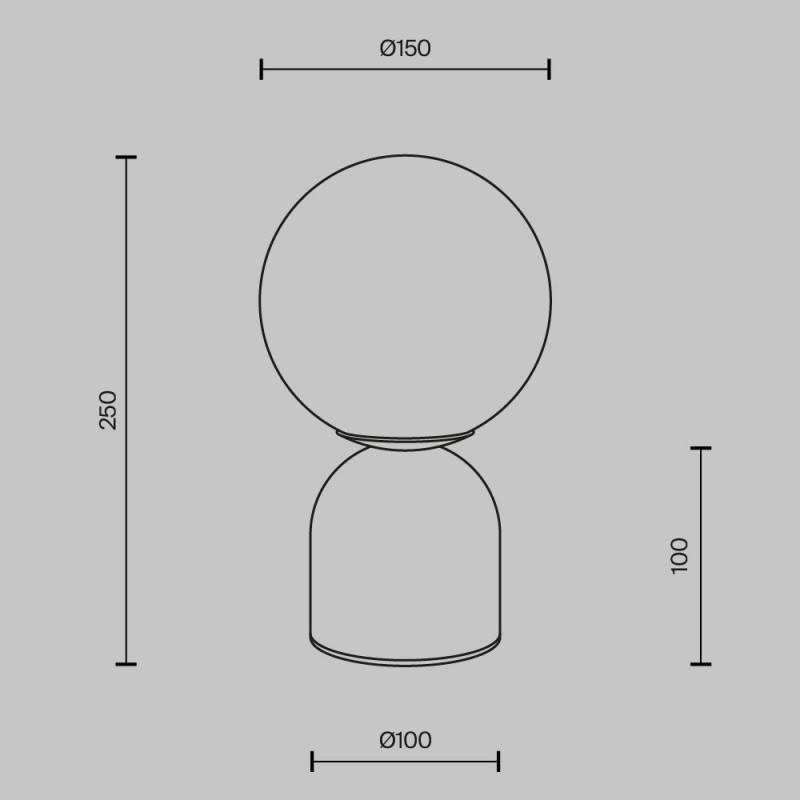 Maytoni-MOD453TL-01BG - Tavo - Beige Table Lamp with White Shade