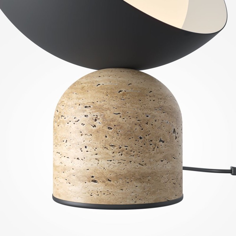 Maytoni-MOD453TL-01B - Tavo - Beige Table Lamp with Black & White Shade