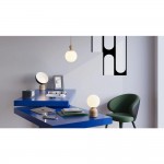 Tavo - Beige Table Lamp with White Shade