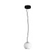 Maytoni-MOD461PL-01W - Basic Texture - Black Pendant with White Marble