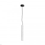 Basic Texture - Black CCT Pendant with White Marble