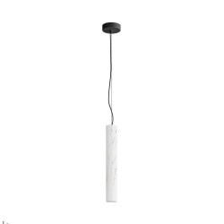 Basic Texture - Black CCT Pendant with White Marble