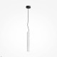 Maytoni-MOD461PL-L5W3K - Basic Texture - Black CCT Pendant with White Marble