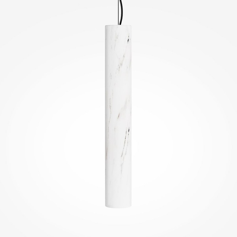 Maytoni-MOD461PL-L5W3K - Basic Texture - Black CCT Pendant with White Marble
