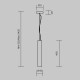 Maytoni-MOD461PL-L5W3K - Basic Texture - Black CCT Pendant with White Marble
