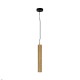 Maytoni-MOD461PL-L5BGK - Basic Texture - Black CCT Pendant with Wooden Shade