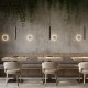 Maytoni-MOD461PL-01B - Basic Texture - Black Pendant with Black Marble