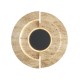 Maytoni-MOD462WL-L10BG3K - Daylight - Black LED Wall Lamp with Beige Travertine Shade