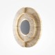 Maytoni-MOD462WL-L10BG3K - Daylight - Black LED Wall Lamp with Beige Travertine Shade