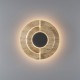 Maytoni-MOD462WL-L10BG3K - Daylight - Black LED Wall Lamp with Beige Travertine Shade