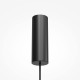 Maytoni-MOD465PL-L12BK2 - Namiki - Black CCT Pendant with Wooden Shade
