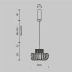 Maytoni-MOD465PL-L12BK2 - Namiki - Black CCT Pendant with Wooden Shade
